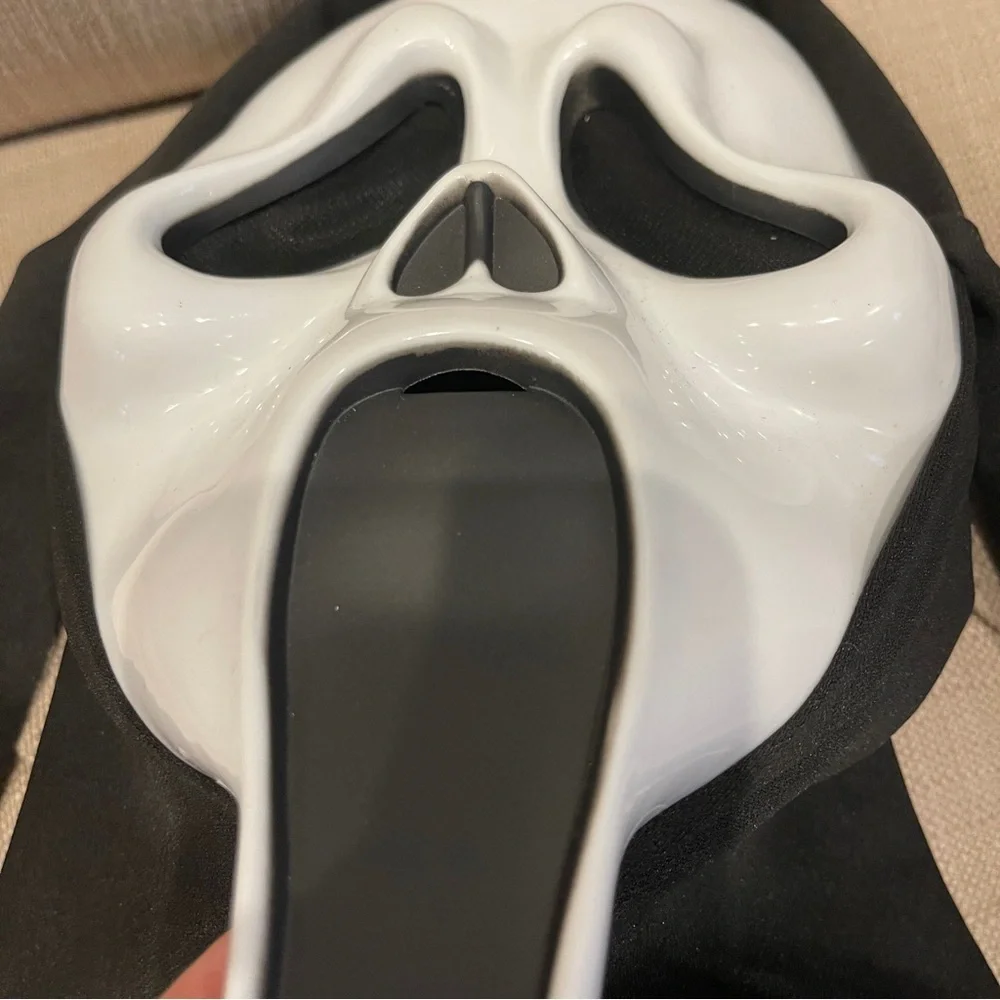 Scary Ghost Face Costume - Black and White